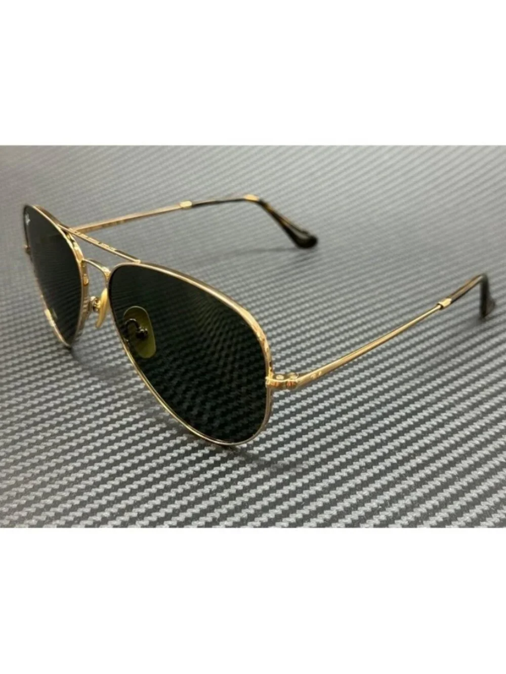 New Ray-Ban Men Arista Gold Sunglasses 62-14-140